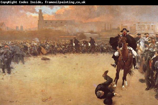 Ramon Casas i Carbo The Charge or Barcelona 1902